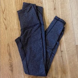 Fleece lined high waisted leggings